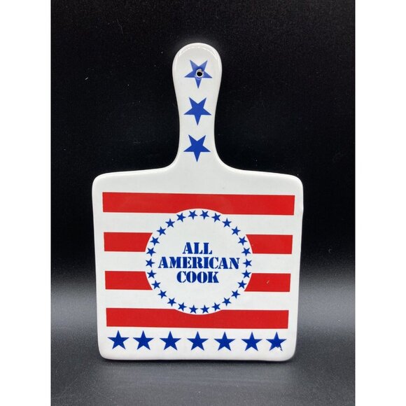 Ceramic Trivet All American Cook US Flag Kitchen Patriotic - Picture 2 of 6